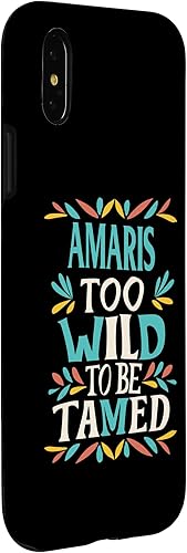 Miniatura 9 de iPhone XS Max AMARIS Name Cute Retro Girls Wildflower AMARIS Name Case