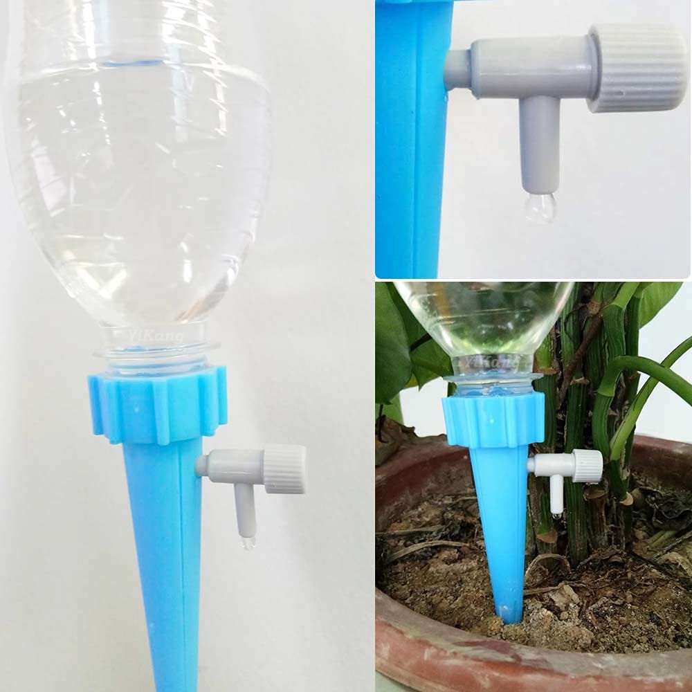 Pflanzenbewässerungsgerät, 12 Stück, einstellbare Tropfbewässerung, Pflanzenwasserspender, automatisches Bewässerungstropfer-Gerätesystem for den Innenbereich, Haushalt, 12 Stück, zufällig