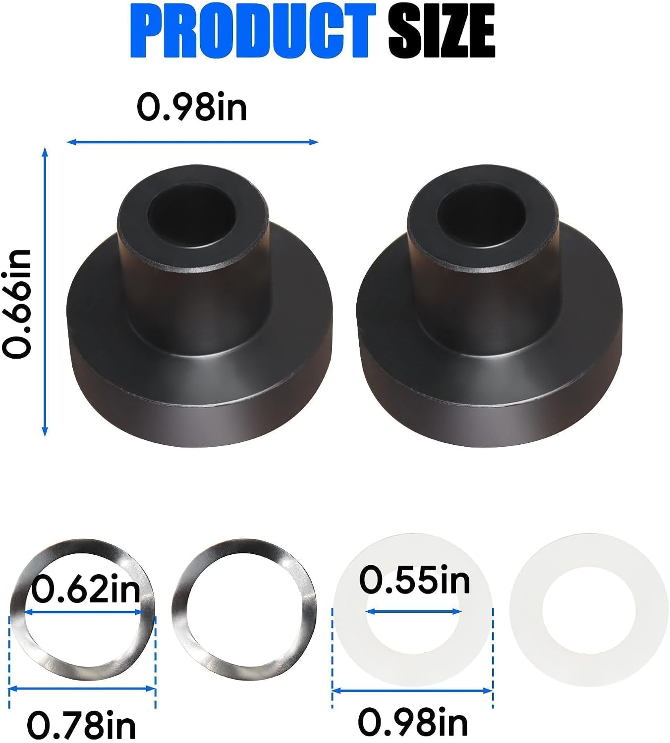 Window Bushings Kit Compatible with 1990-2005 Mazda Miata Interior Part Driver and Passenger Side Windows Bushings Kit Stainless Steel 2 PCS Replace# 909-925