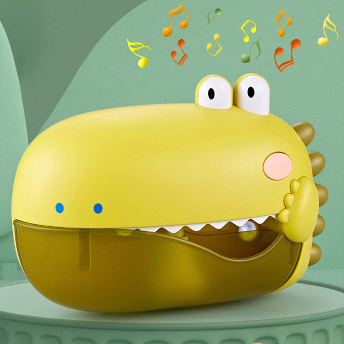 HLXY Bath Toys Bubble Bath Maker for Bathtub Toys Blows Bubbles and Plays 12 Songs Kids Baby Bath Toys Makes Great Gifts for Toddlers Music Dinosaur Bath Bubble Machine （Green） : Toys & Games