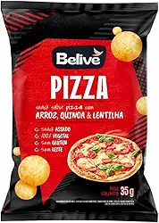 Belive Snack Multigrãos Sabor Pizza Margherita Snack Saudável Sem Glúten Sem Lactose 35G