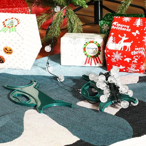 All Purpose Light and Cord Wind Up Reel Extension Cord Storage Organizer Holder Christmas Light Organizer Wrap Wind Up Value Pack for Wire Hose Storage(Atrovirens,8 Pieces) by Queekay - Image 7