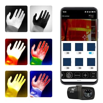 HT-201 Mobile Phone Thermal Imager for Phone for Android Type-C 320x240 IR Infrared Thermal Imager,Visible Image Resolution 640x480