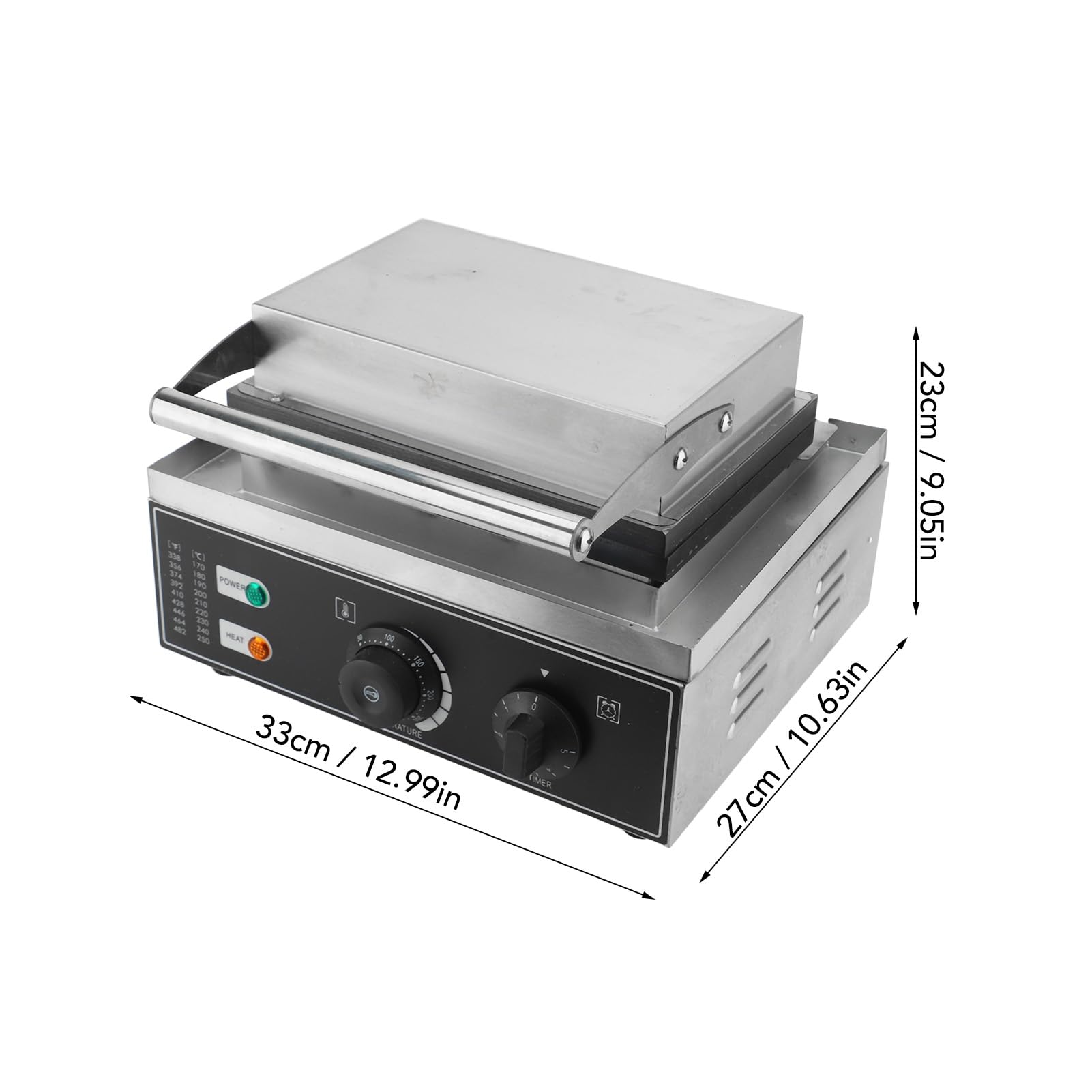 Kommerzieller Donut-Maker, 6 Löcher, doppelseitige Heizung, antihaftbeschichtet, elektrische Donut-Maschine für Küche, Dessertladen