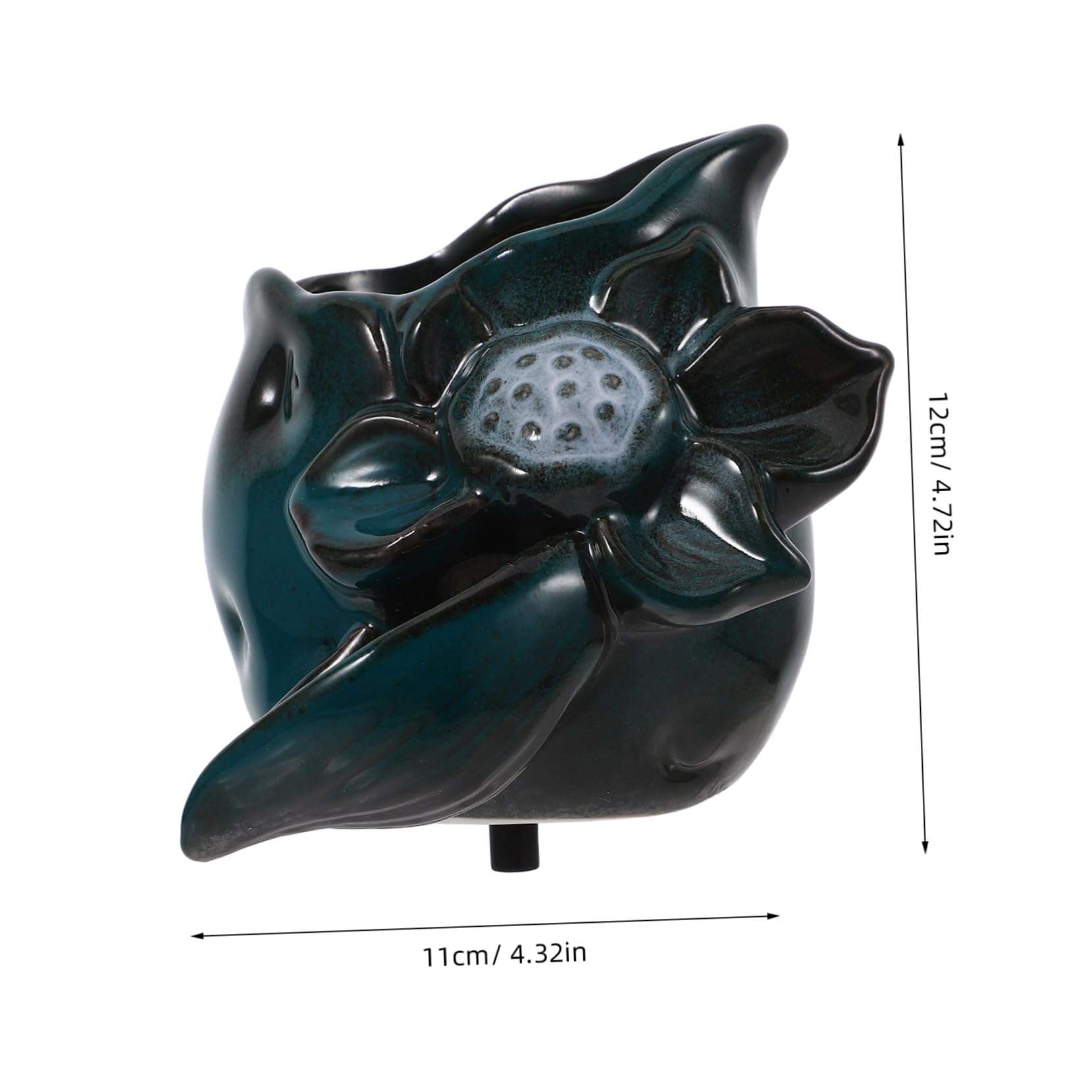 BESTonZON Cracheur d'eau en Céramique pour Fontaine de Jardin, Décoration Élégante pour Étang et Cascade, Adapté pour Balcon et Cour, Utilisation Multifonctionnelle