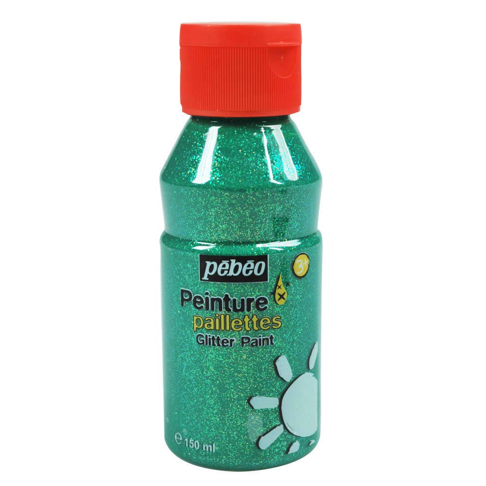 PEBEO 150 ml Glitter Paint, Green