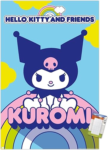 Vista 34 de Trends International Hello Kitty and Friends - Póster de pared Kuromi, 22.37 x 34.00 pulgadas, versión premium sin marco