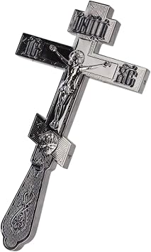 Christ Jesus Cross Crucifix Suffering Statue Orthodox Hand Holding Catholic Religious Prayer Church Decor