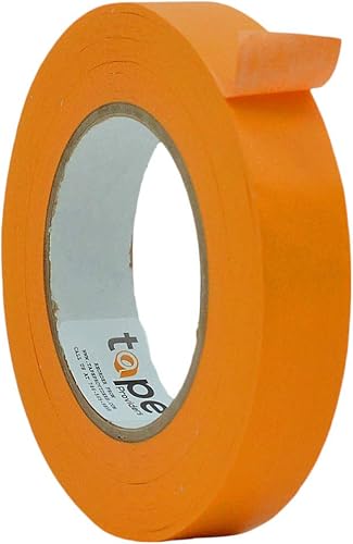 WOD CFTC6 - Cinta para consola fabricada en color naranja de Estados Unidos, 1 pulgada x 60 yardas. Cinta de marcado y etiquetado de papel con parte