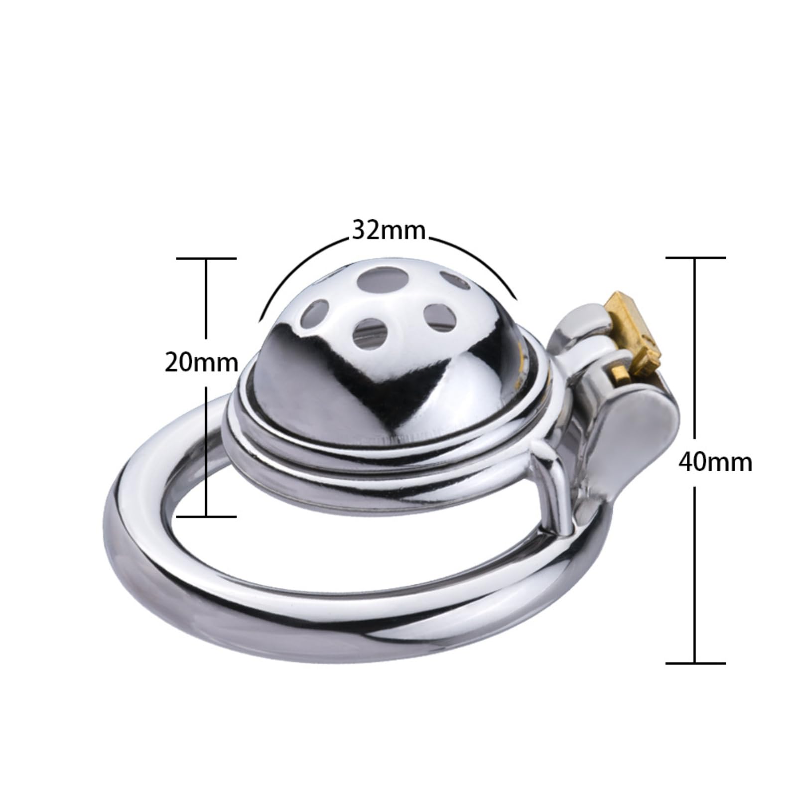 Jaula de Seguridad de Acero Inoxidable para Hombres Anillo de Arco