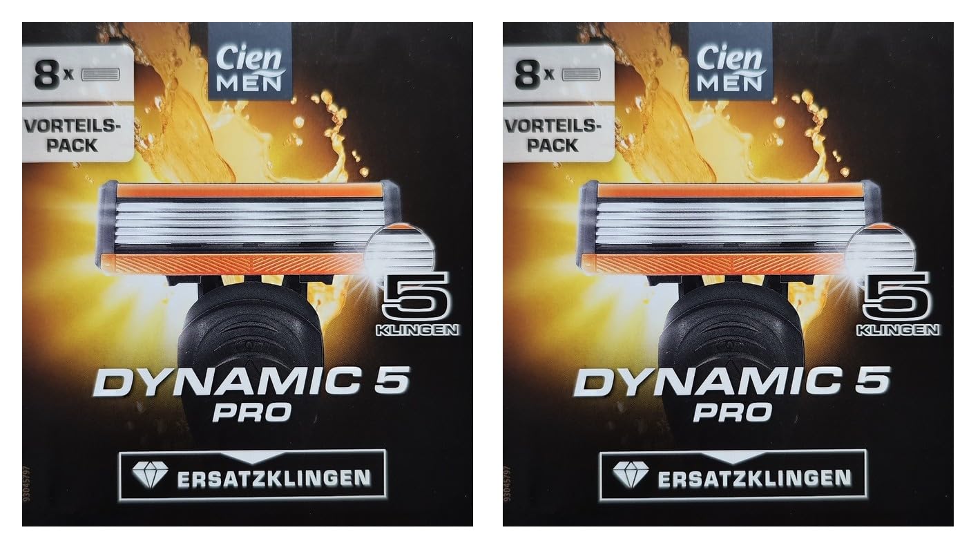 Cien Lidl dla mężczyzn zapasowe ostrza Dynamic 5-2x 8 szt. żyletek (16 szt.)