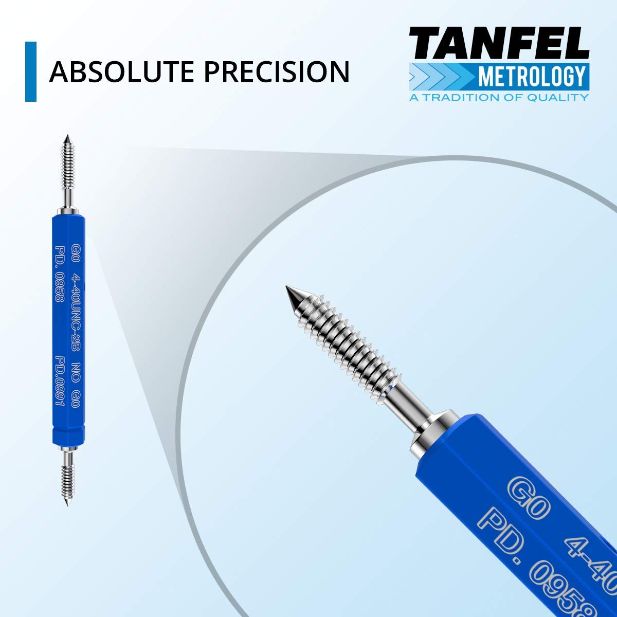 Tanfel 1/2-13 UNC-2B Taperlock Thread Plug Gage – GO/NOGO – Certified