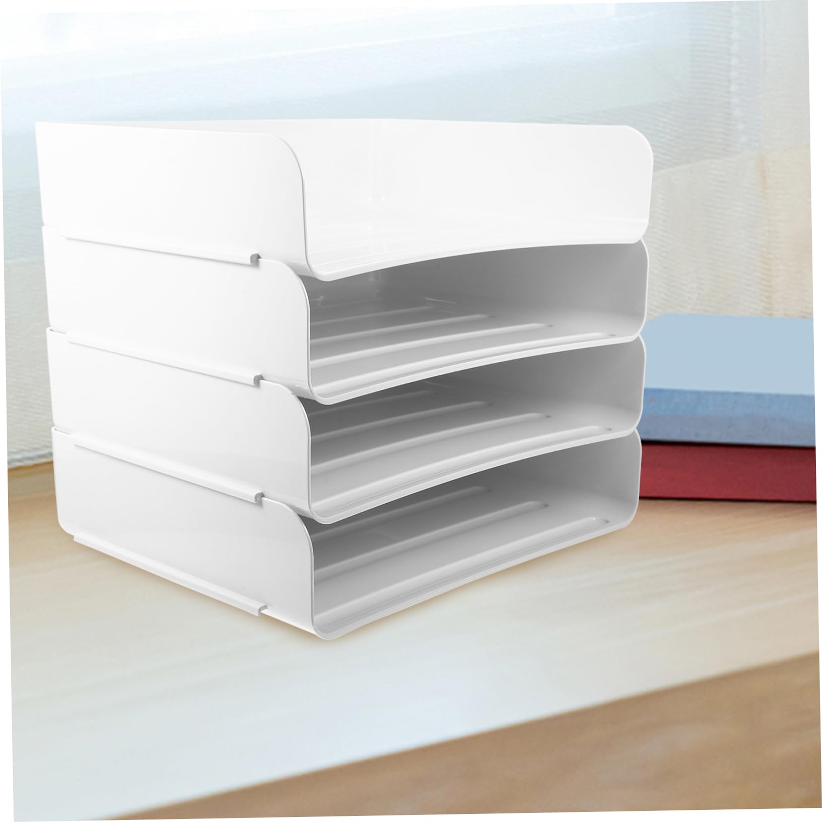 Organizer Per Scrivania Impilabile Strati Vassoio Porta Documenti Per Ufficio Design Moderno e Classico Organizer Per Documenti Per Lettere e Cartelle