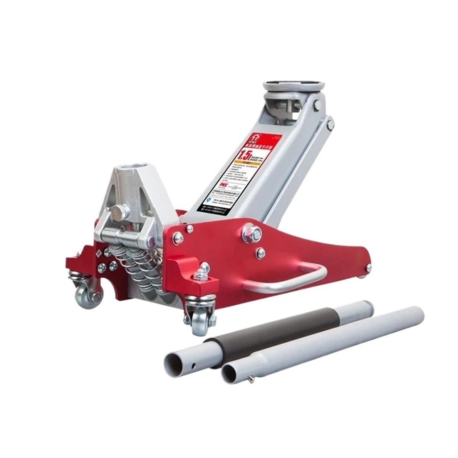 Podnośnik samochodowy Hydrauliczny niskoprofilowy podnośnik podłogowy z aluminium i stali z dwutłokową pompą szybkiego podnoszenia o udźwigu 1,5–3 ton(T815016L)
