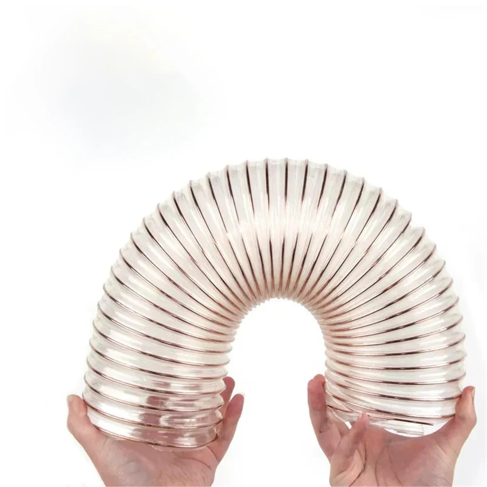 Lyhydma Inner Diameter 50Mm Ducting 1Meter* 0.63Mm Thickness*Inner Diameter 25-50Mm Transparent Pu Tube Suction Vacuum Fume Exhaust Hose Pipe Air
