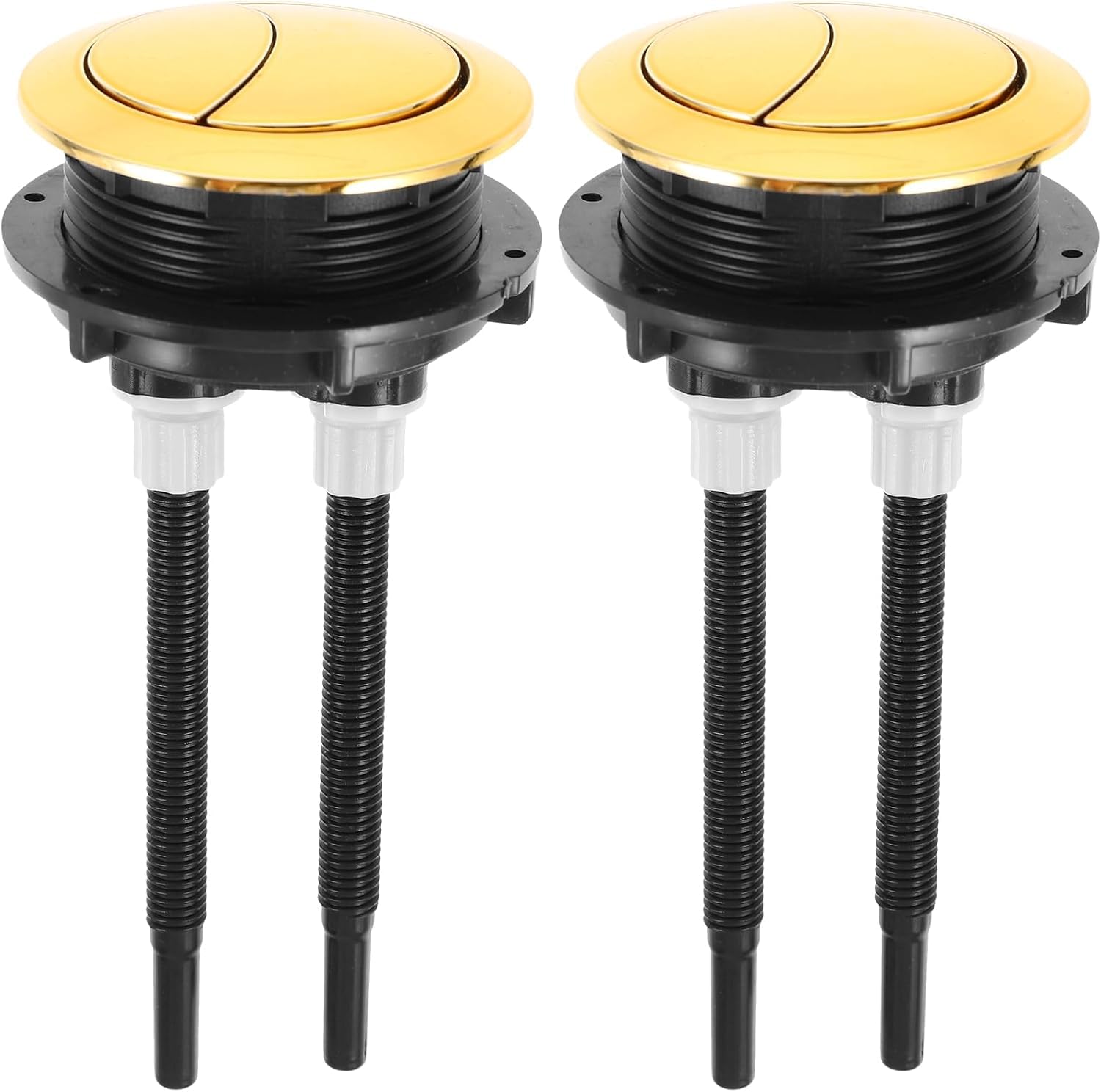 Niltracy Multicolor 2Pcs Toilet Push Button, 48Mm Toilet Tank Button Dual Push Flushing Toilet Button, Toilet Tank Button Replacement