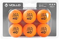 Vollo Kit 6 Bolas de Tênis de Mesa