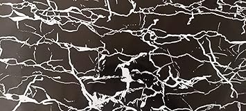 WOW Interiors Black Marbel SELF Adhesive Wallpaper for Living Room Bedroom Office Hall Corridor Peel and Stick Vinyl Wallpaper 200 45Cm-9Sqft