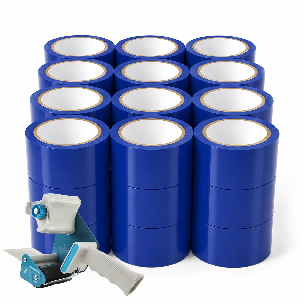 Bodenmarkierungsband, blau, PVC, 50 mm x 33 m, 36 Stück