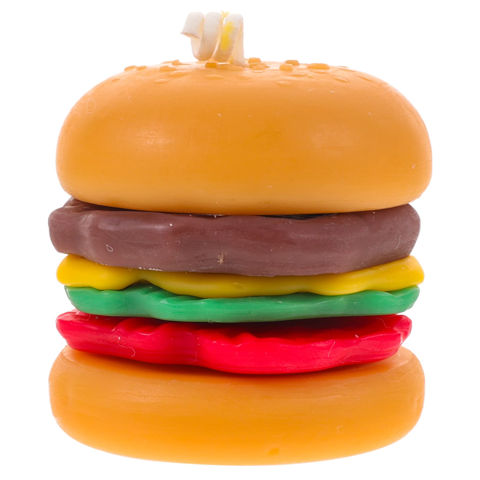 Alipis 2 Stück Mini-Burgerkerzen geformte Kerzen Bequeme Teelichter künstlicher Hamburger küchendekoration Living Room Decoration Duftkerze nach Paraffin Kerzen in Dessertform Mini-Kerze