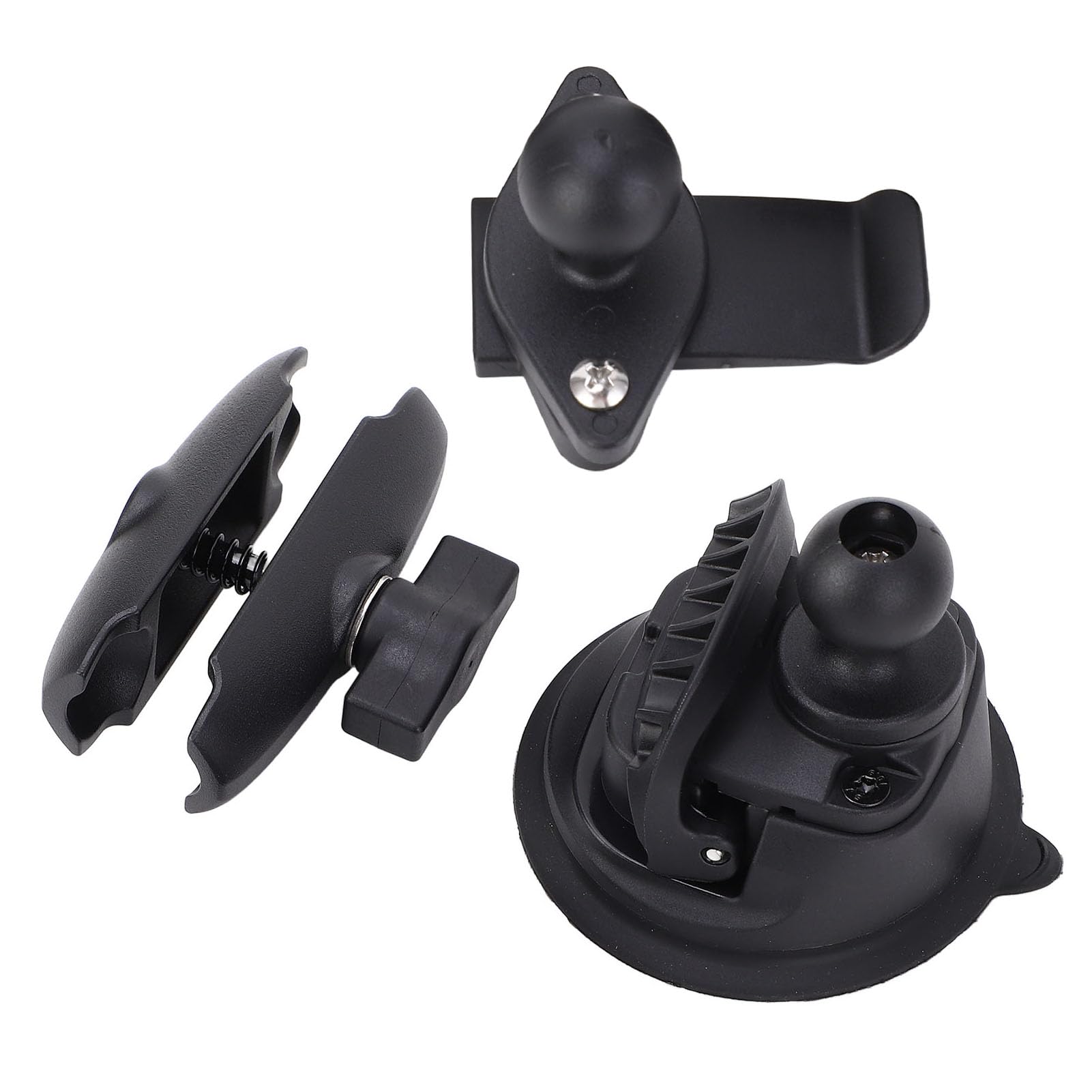 Soporte para Parabrisas GPS, Soporte de Ventosa Ajustable para Navegación Segura en Automóviles, Material Duradero de Nailon y Goma, 1 Unidad