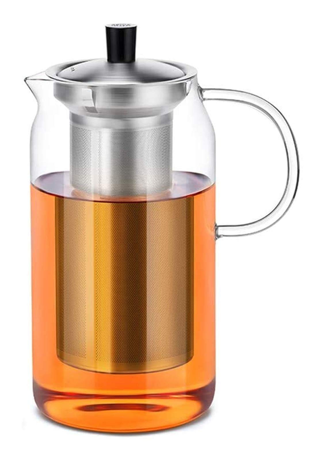 Théière en verre borosilicate au design épuré et haute résistance
