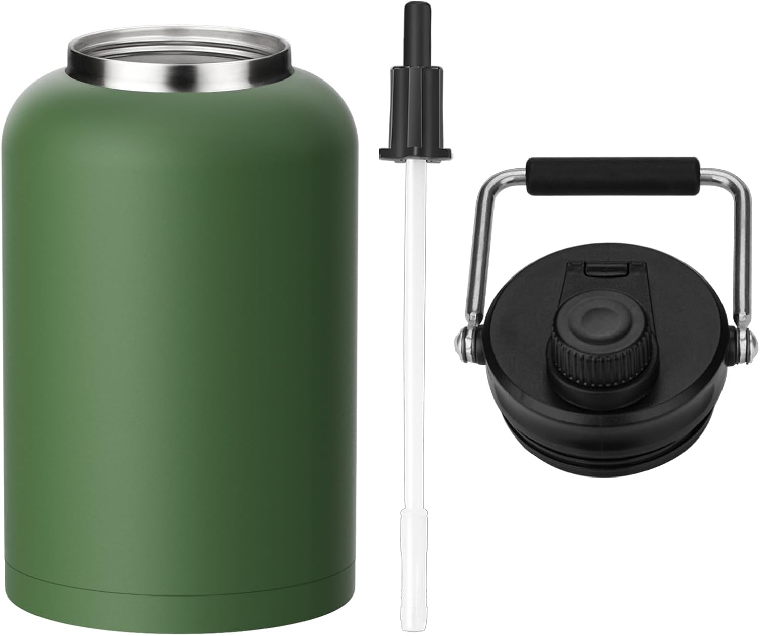 Zenbo One Gallon Jug with Straw, 128 oz Double Wall Vacuum Insulated Sports Water Bottle, Keeps Cold up to 48 Hours, Leak-Proof & Sweat-Proof Stainless Steel Water Jug for Gym, Outdoor & Camping - Image 6