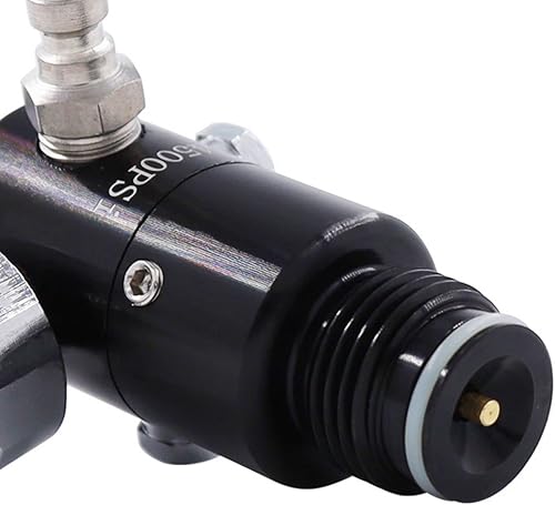 Miniatura 7 de TUXING 4500PSI Paintball Air Tank Regulador Válvula Calibre, Regulador de Paintball de aluminio duradero, para industrial, M18* 1.5, (entrada
