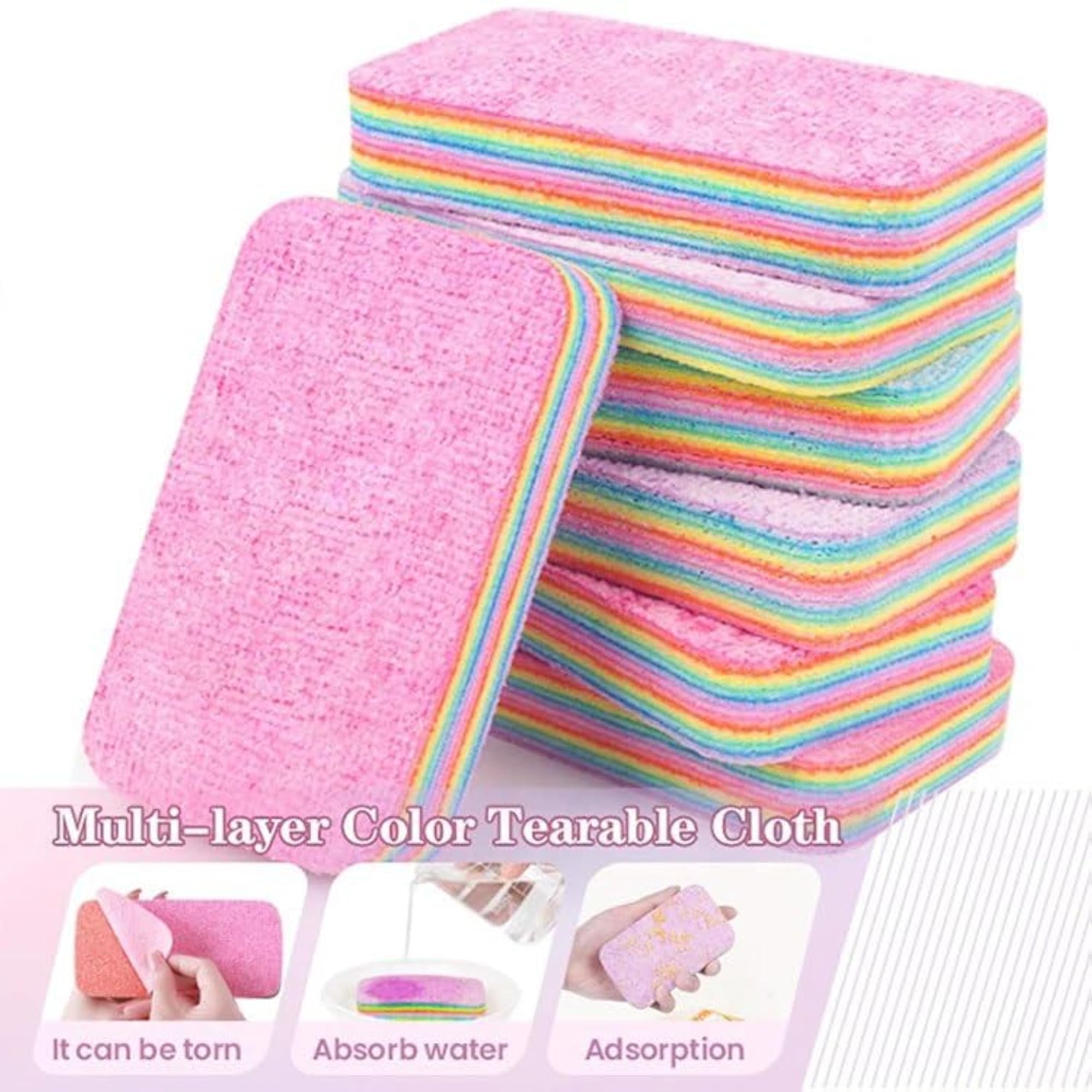 Super Absorbent 12-Layer Microfiber Sponge Block
