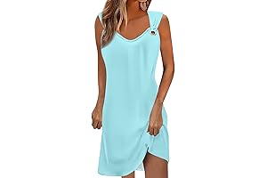 Ladies Summer Knee-Length Sun Dresses