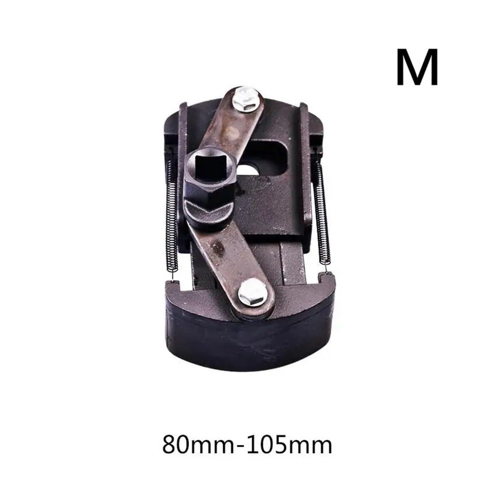 Llave para filtro de aceite Llave ajustable for filtro de aceite dos mandíbulas, removedor llaves 60-80mm, acero fundido for combustible, garras(M)