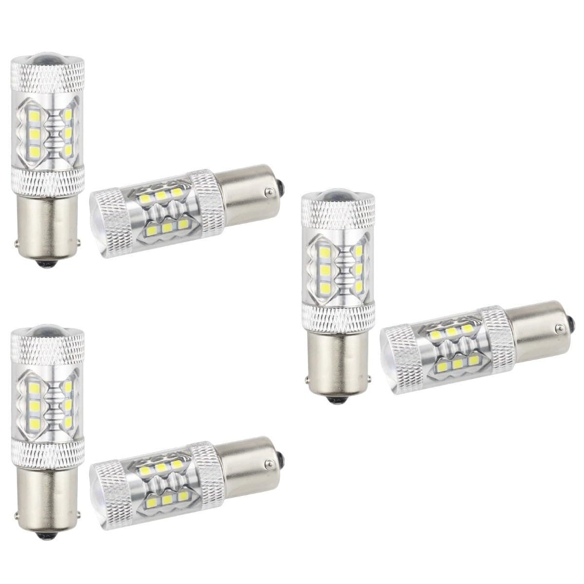 OUNONA 3 Zestawy 80w Ba15s P21w Żarówka Led do Tylnych Świateł Hamowania Samochodu Sygnalizacyjna Microseconds Jasna Aluminiowa Obudowa 4 Szt.*3