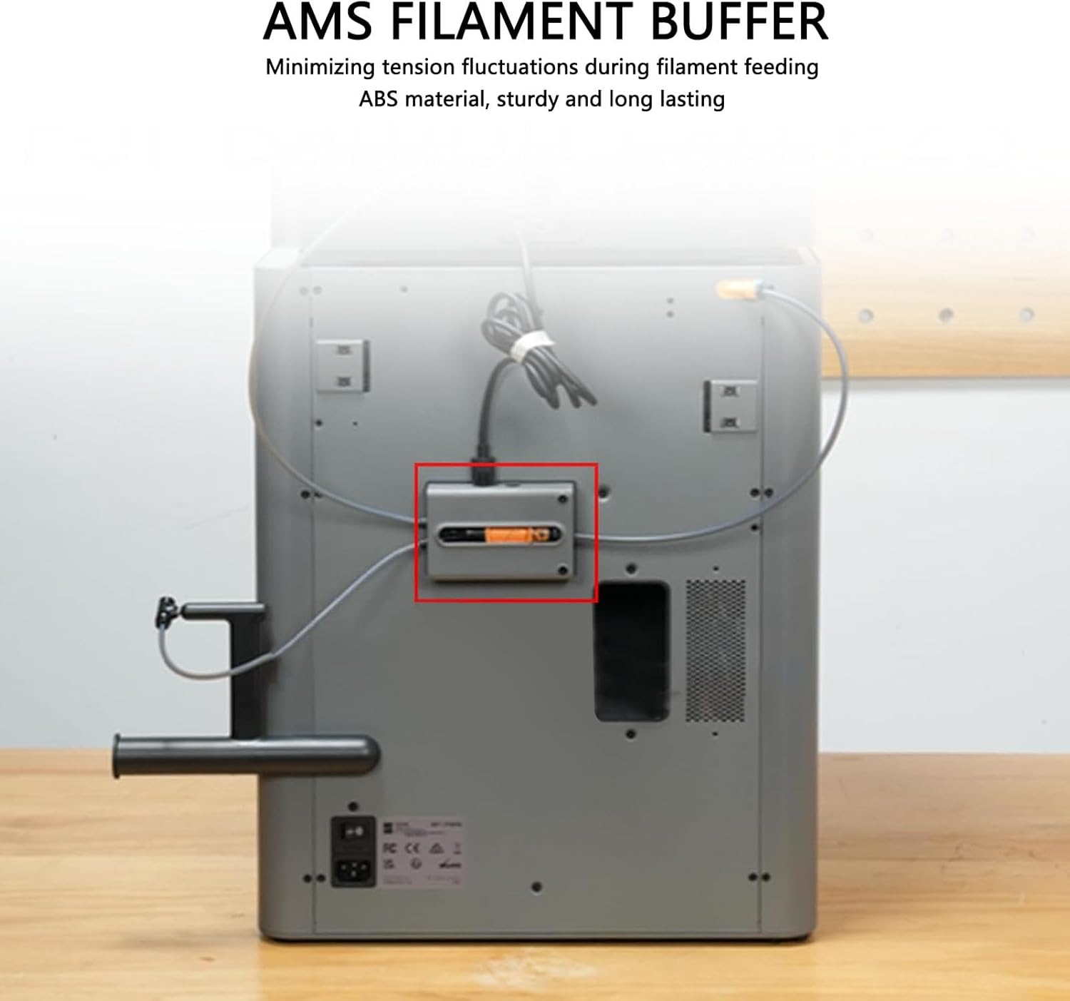 WALFRONT AMS Buffer Replacement for Lab 3D Printer, ABS Filament Buffer Assembly with Smooth Material for Multi Color Printing Accessories