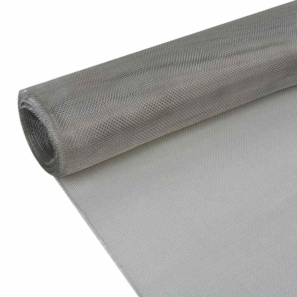 Malla de acero inoxidable 100 x 1000 cm, grado 201, como red de alambre para gallinero y red de acero inoxidable para jaulas de pájaros o malla de alambre para malla de insectos y malla de acero