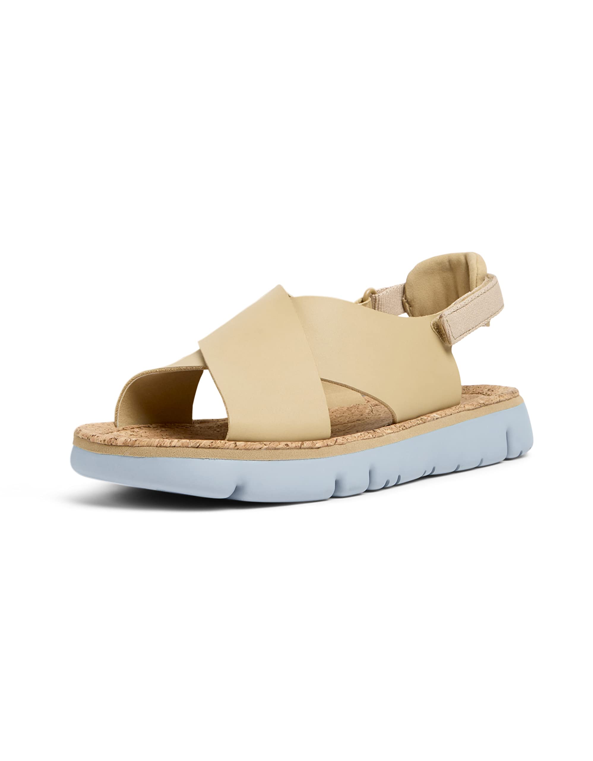 Camper Women's Oruga TWS Twins-k200157 Flat Sandals, Beige 048, 2 UK