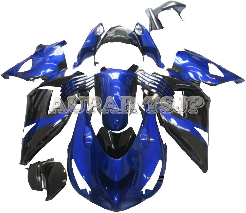 AUPARTSJP ABSプラスチック射出外装部品セット適応フルフェアリングキットフィットZX-14R ZZ-R1400 2006 