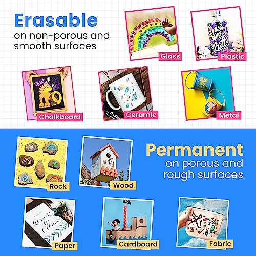 Chalkola CHK_6MM_NEWCOLORS Liquid Chalk Markers & Metallic Colors (Pack Of 21) - Erasable Chalk Pens For Chalkboard thumb #8