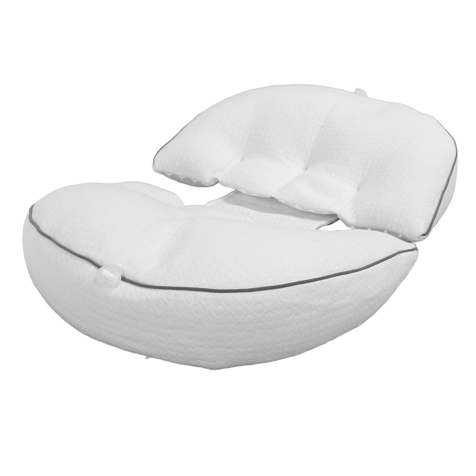 Cuscino per Gravidanza Laterale Regolabile Cuscino per maternità Morbido e Traspirante Supporto per Donne Incinte per Gravidanza a Forma di U di Scarsa qualità del Sonno (WHITE)