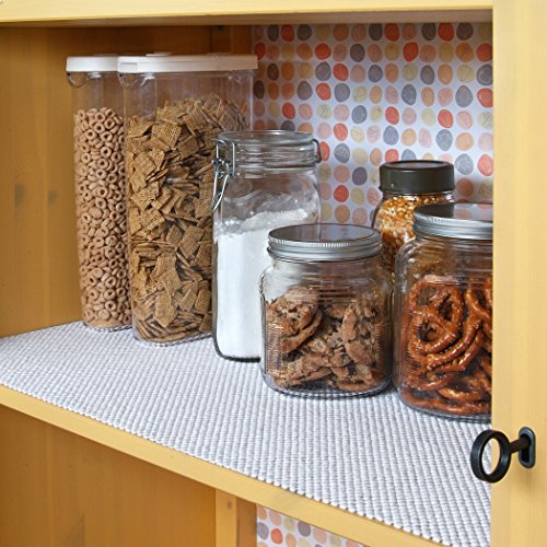 Con-Tact Brand Grip Premium Thick Non-Adhesive Shelf And Drawer Liner, 12" X 4', White #TOP4