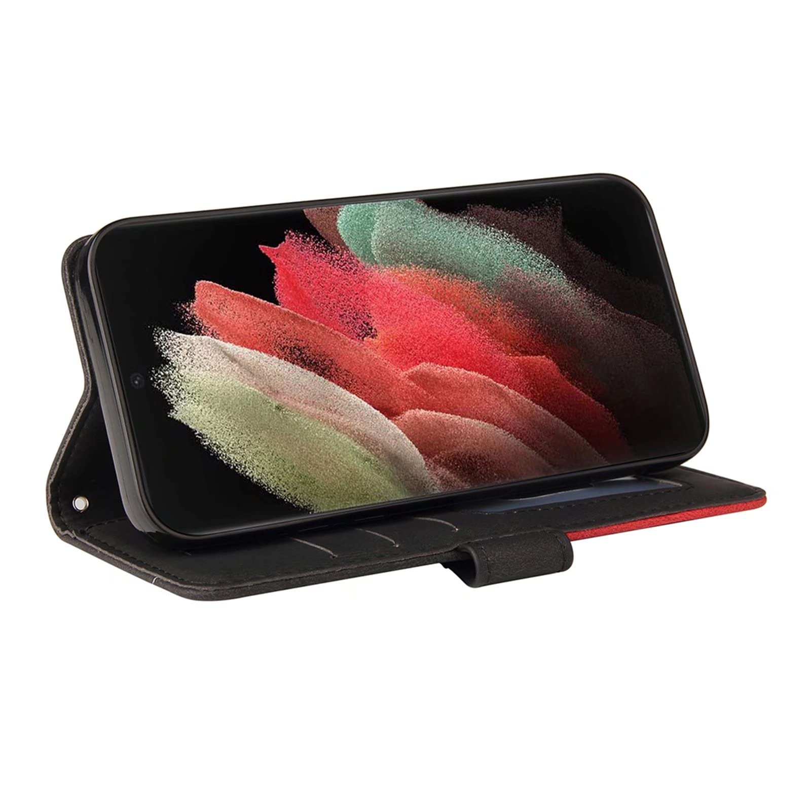 Cover per Realme 9 Pro/Realme V25, Portafoglio Case in Pelle PU