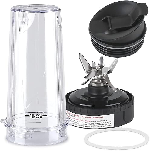 Joyparts Cuchilla de piezas de repuesto con taza, compatible con Ninja Blender QB3000QB3000SSWQB3004QB3005