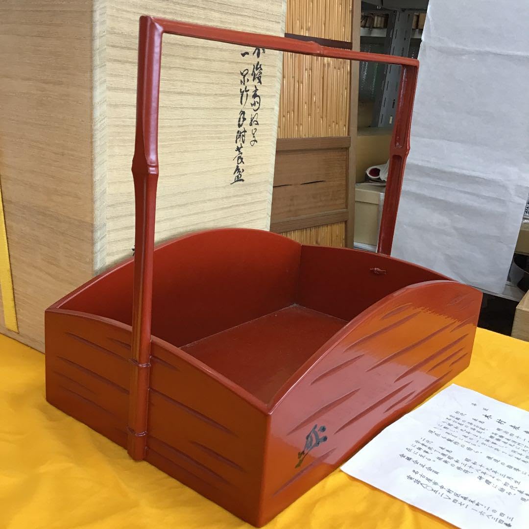 茶道具 莨盆 一閑手付 不俊斎好 莨盆 塗師 木村 表恵 Ｎ121T Amazon.co.jp: 茶道具 莨盆 一閑手付 不俊斎好 莨盆 塗師 木村