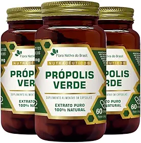 Kit 3x Extrato de Própolis Verde 60 cápsulas - Flora Nativa