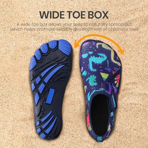 Image of SEEKWAY Barefoot Water Shoes for Kids - Wide Toe Box and Quick-Dry Sand Shoes Toddler for Hiking Swim Beach Pool Kayak Sport Accessories, Camping Essentials Non-Slip for Boys Girls Sizes