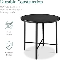 Vista 5 de Best Choice Products Juego de comedor redondo moderno de altura de mostrador de 5 piezas para cocina del hogar, comedor con 4 sillas, mesa de 1.5