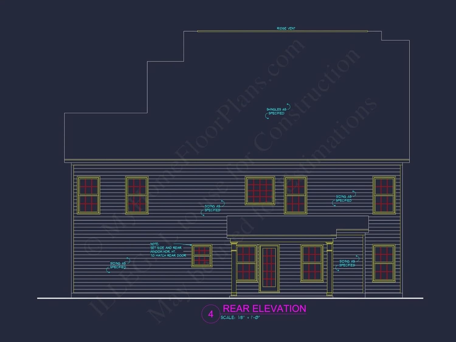 15-1638 HOUSE PLAN - Modern 2.5-Story House Plan with Open Floor Designs and CAD Blueprint