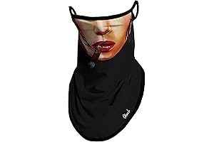 Obacle Bandana Face Mask with Ear Loops for Men: Cigar Lounge Vibes
