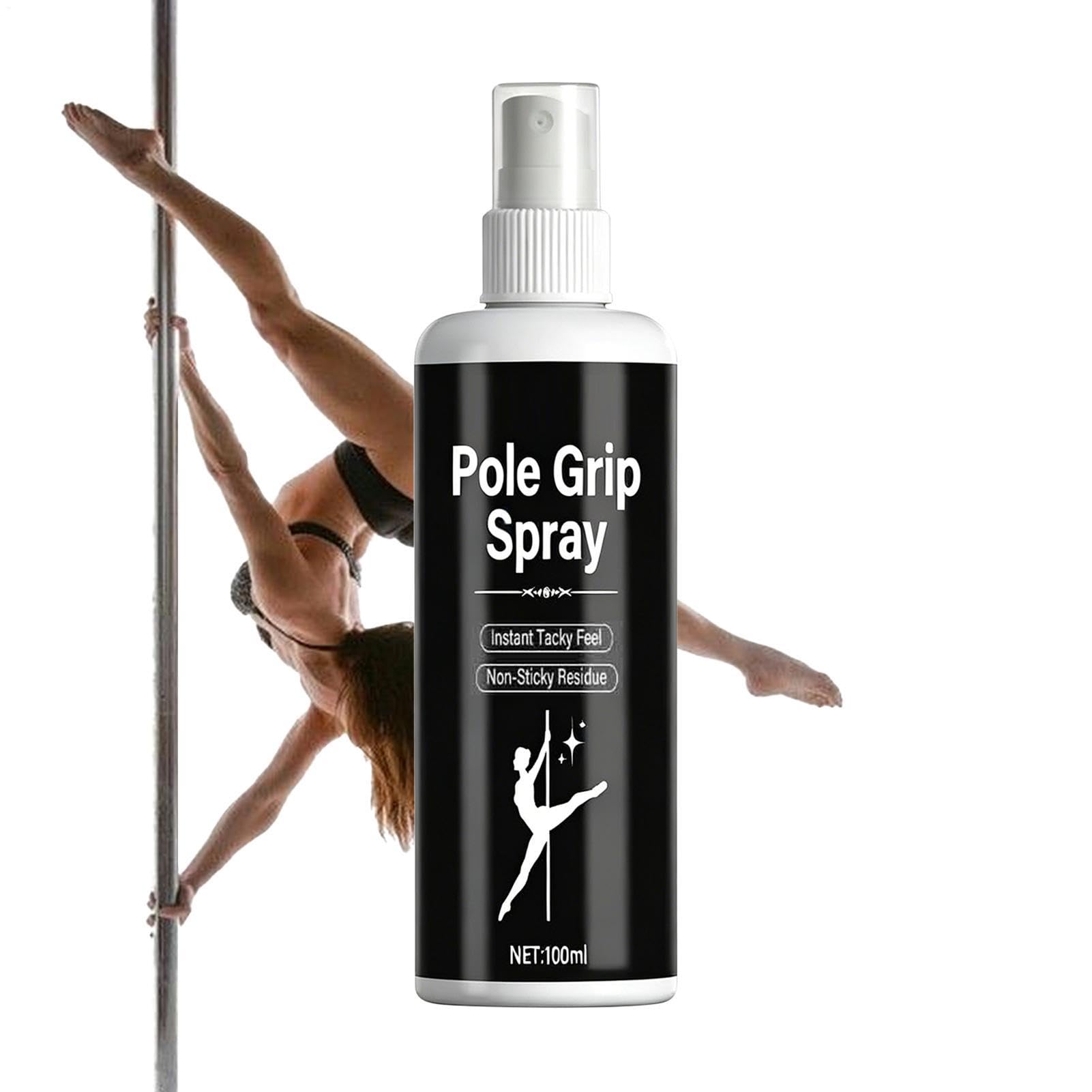 Spray Grip pour Pole Dance - Brume Asséchante 100ml - Renforçateur d'Adhérence - Entraînement, Gym, Yoga, Fitness