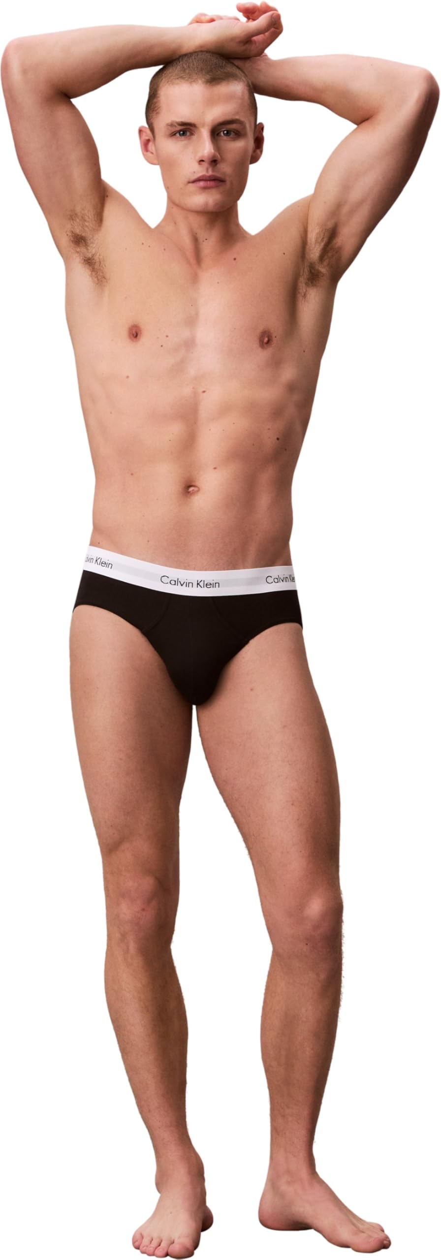 Calvin Klein Uomo Slip Hipster Confezione da 3 Intimo, Multicolore (Black/White/Grey Heather), M