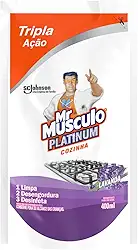 Mr. Músculo Desinfetante Platinum Cozinha Lavanda, Tripla Ação, Refil 400ml